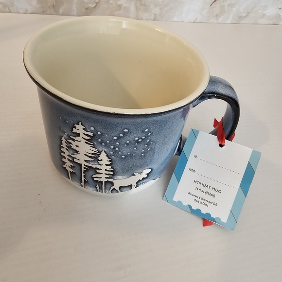 Global Design Forest Moose Holiday Coffee Mug Cup - Picture 4 of 11